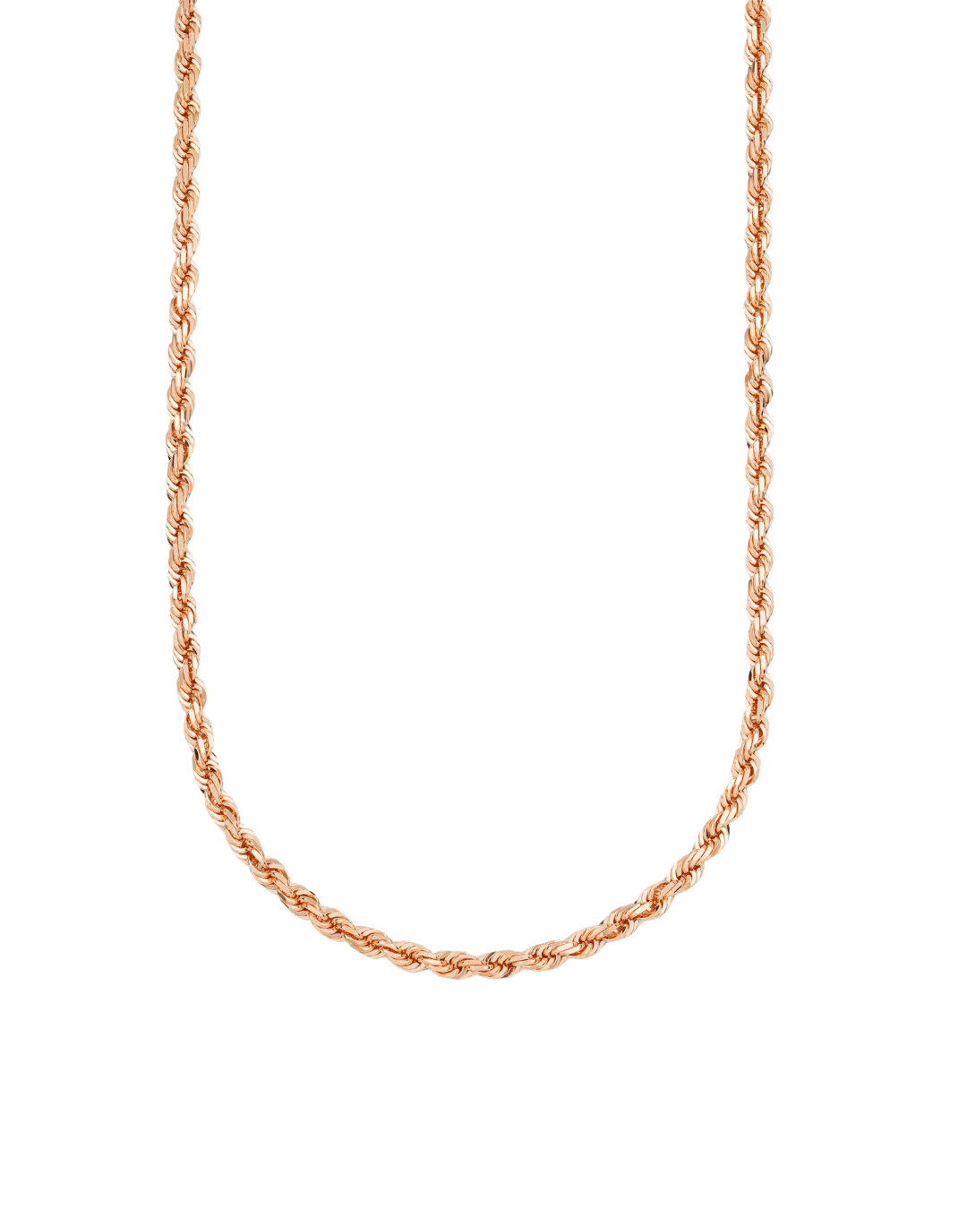 Rope Chains & Bracelets Lightweight in 9kt Yellow, White & Rose Gold