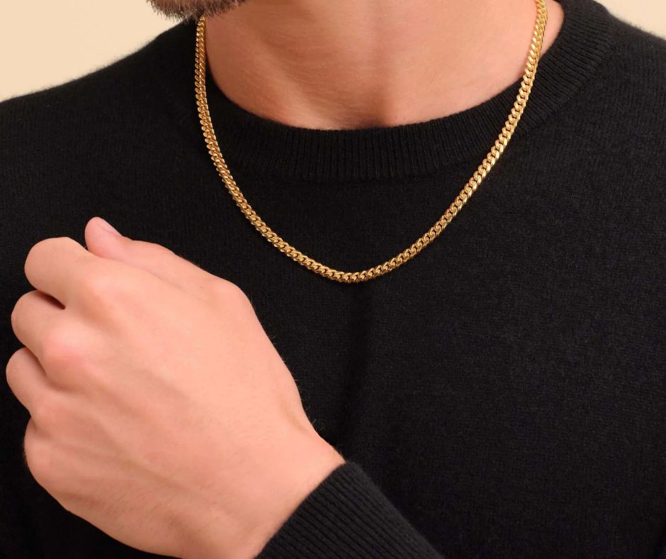 Cuban Miami Link Chains & Bracelets in 9kt Yellow Gold I 4mm