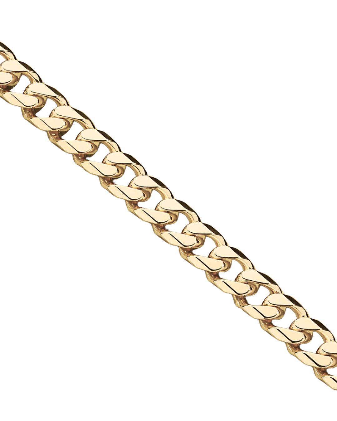 Open Curb Chains & Bracelets in 9kt Yellow Gold