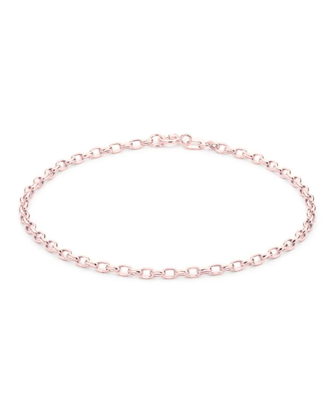Rolo Belcher Necklaces & Bracelets in 9kt Yellow, White & Rose Gold
