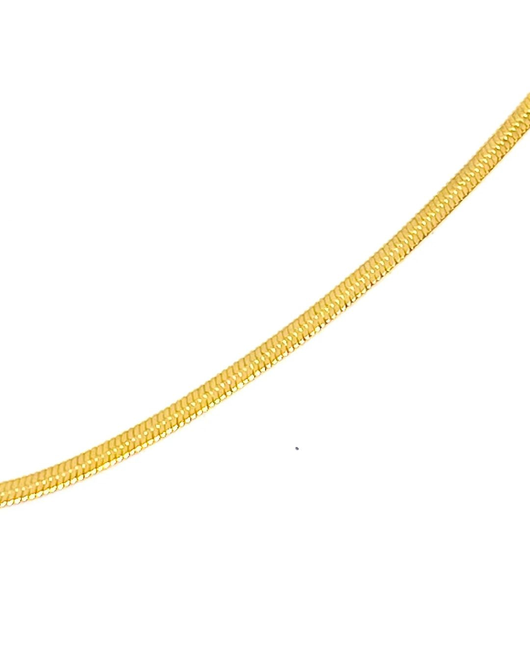 Real Snake Link Chains in 9kt Yellow Gold
