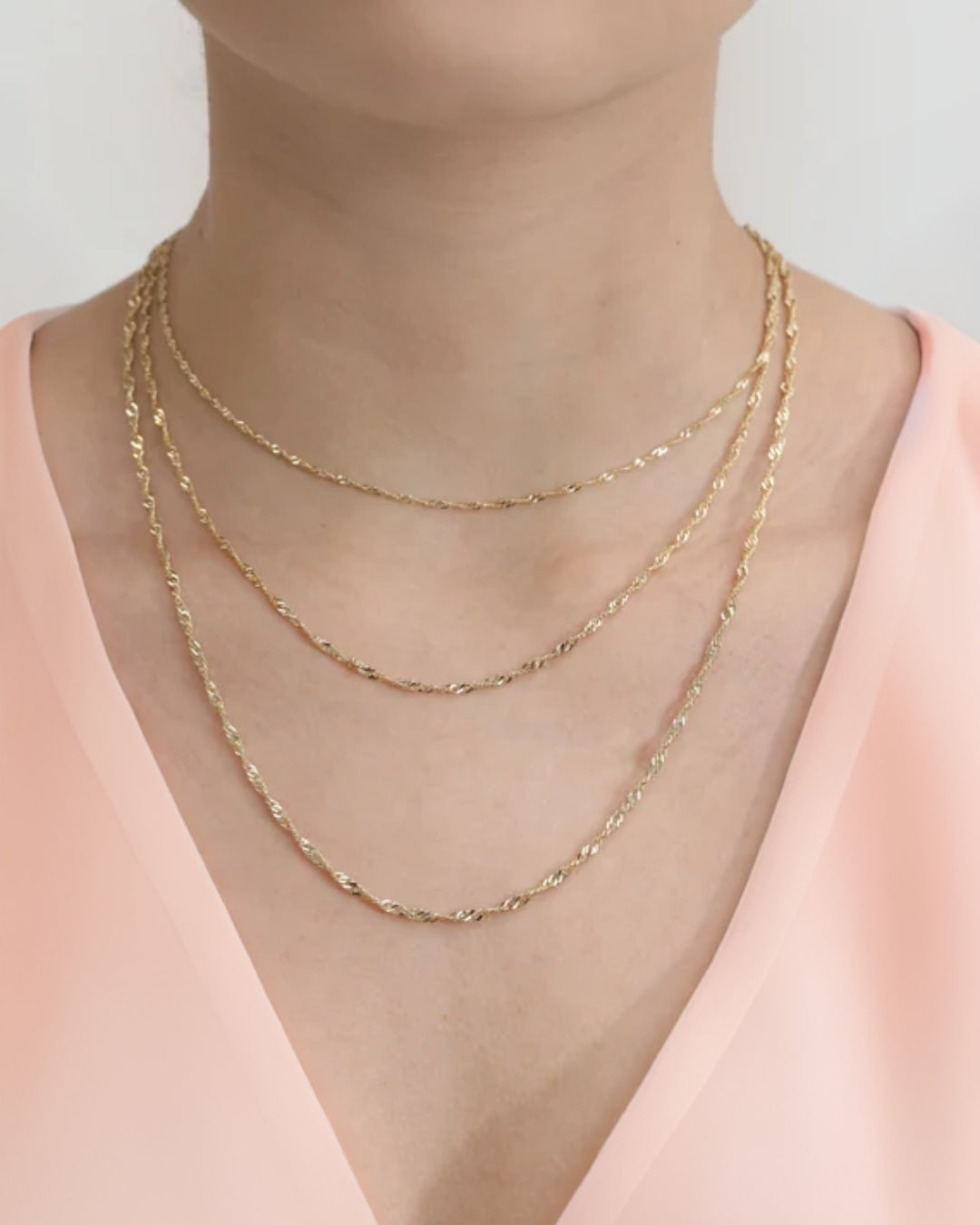 Singapore Chain in 9kt Yellow Gold