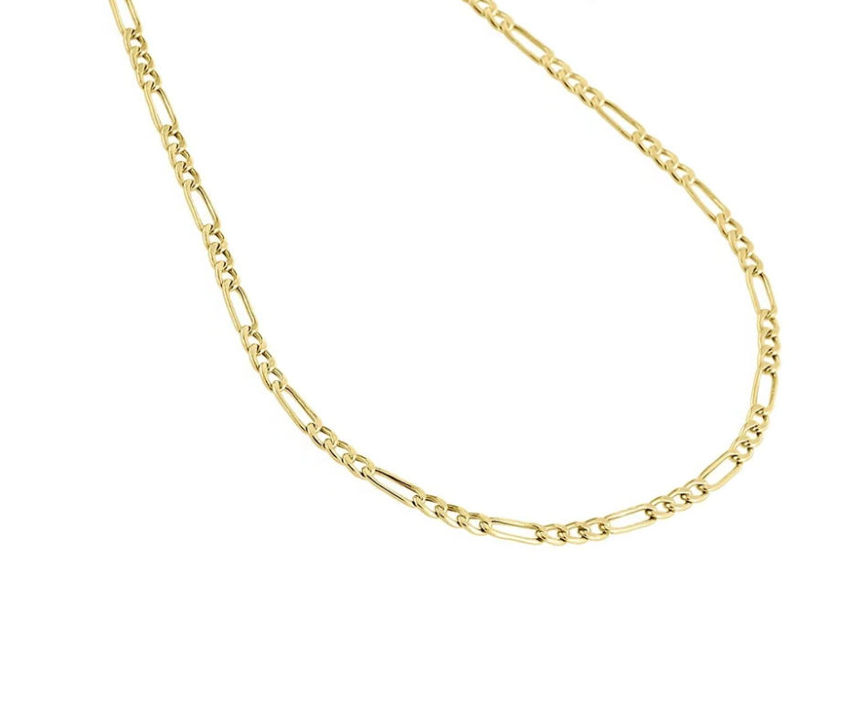Figaro Link Chains & Bracelets in 9kt Yellow Gold