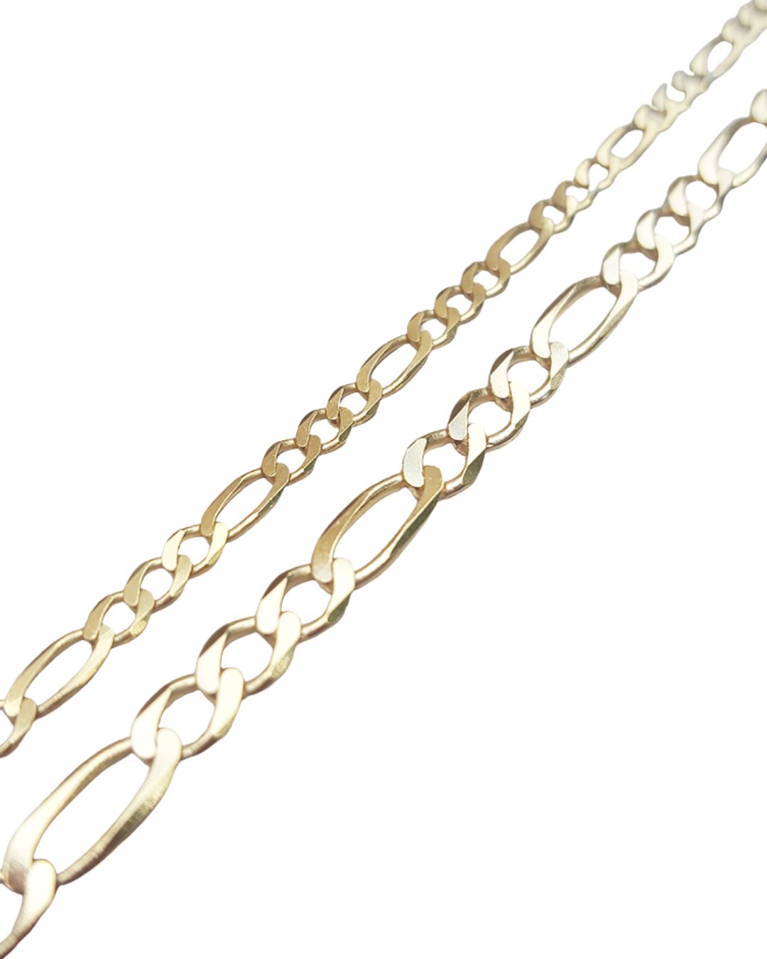 Figaro Link Chains & Bracelets in 9kt Yellow Gold