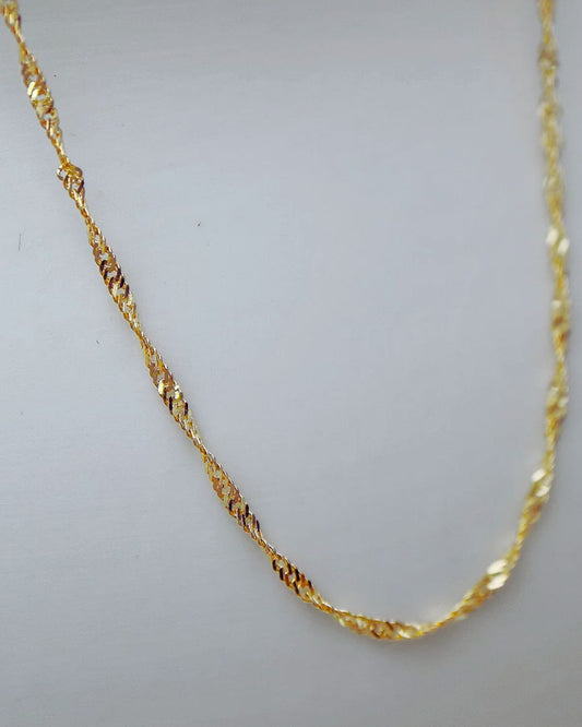 Singapore Chain in 9kt Yellow Gold