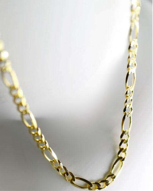 Figaro Link Chains & Bracelets in 9kt Yellow Gold