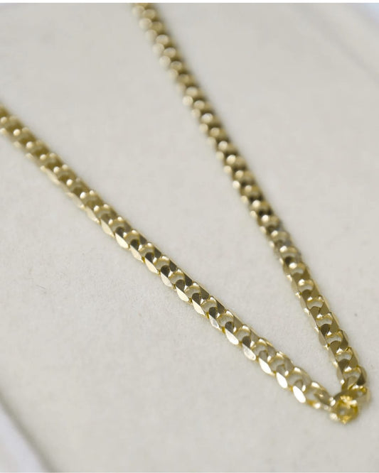 Curb Chains & Bracelets Lightweight in 9kt Yellow Gold