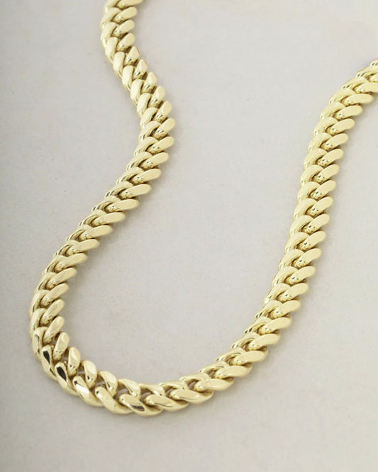 Cuban Miami Link Chains & Bracelets in 9kt Yellow Gold I 4mm