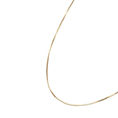 Box Link Diamond Cut Chains in 9kt Yellow & White Gold