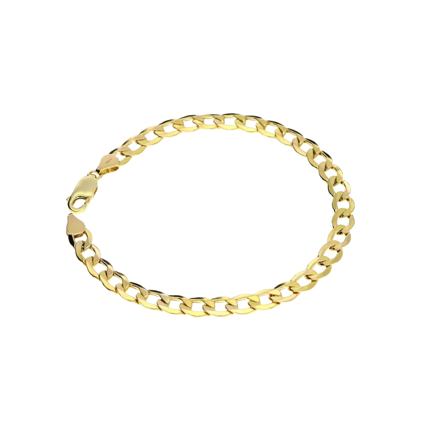 Curb Chains & Bracelets Lightweight in 9kt Yellow Gold