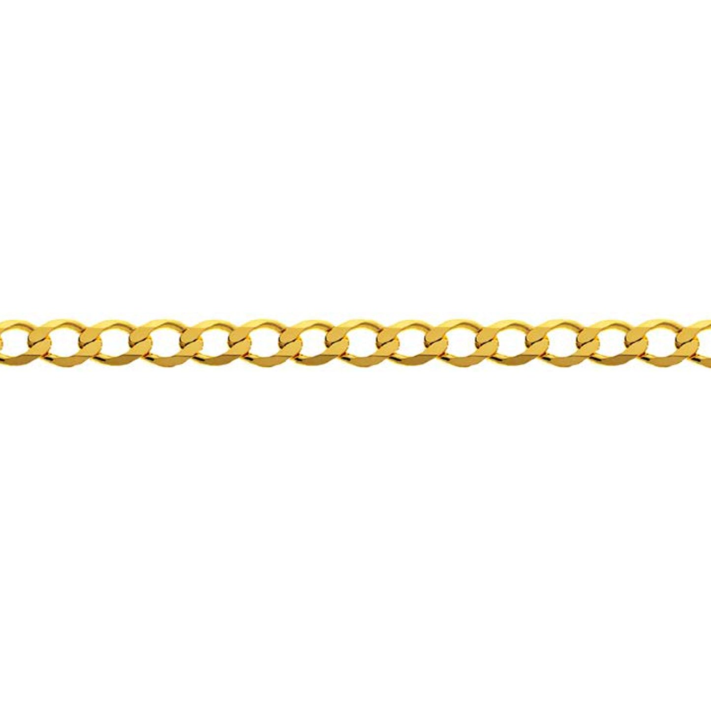 Open Curb Chains & Bracelets in 9kt Yellow Gold
