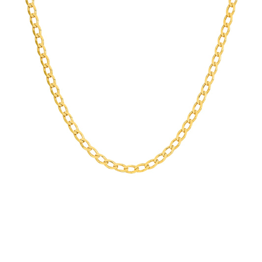 Open Curb Chains & Bracelets in 9kt Yellow Gold