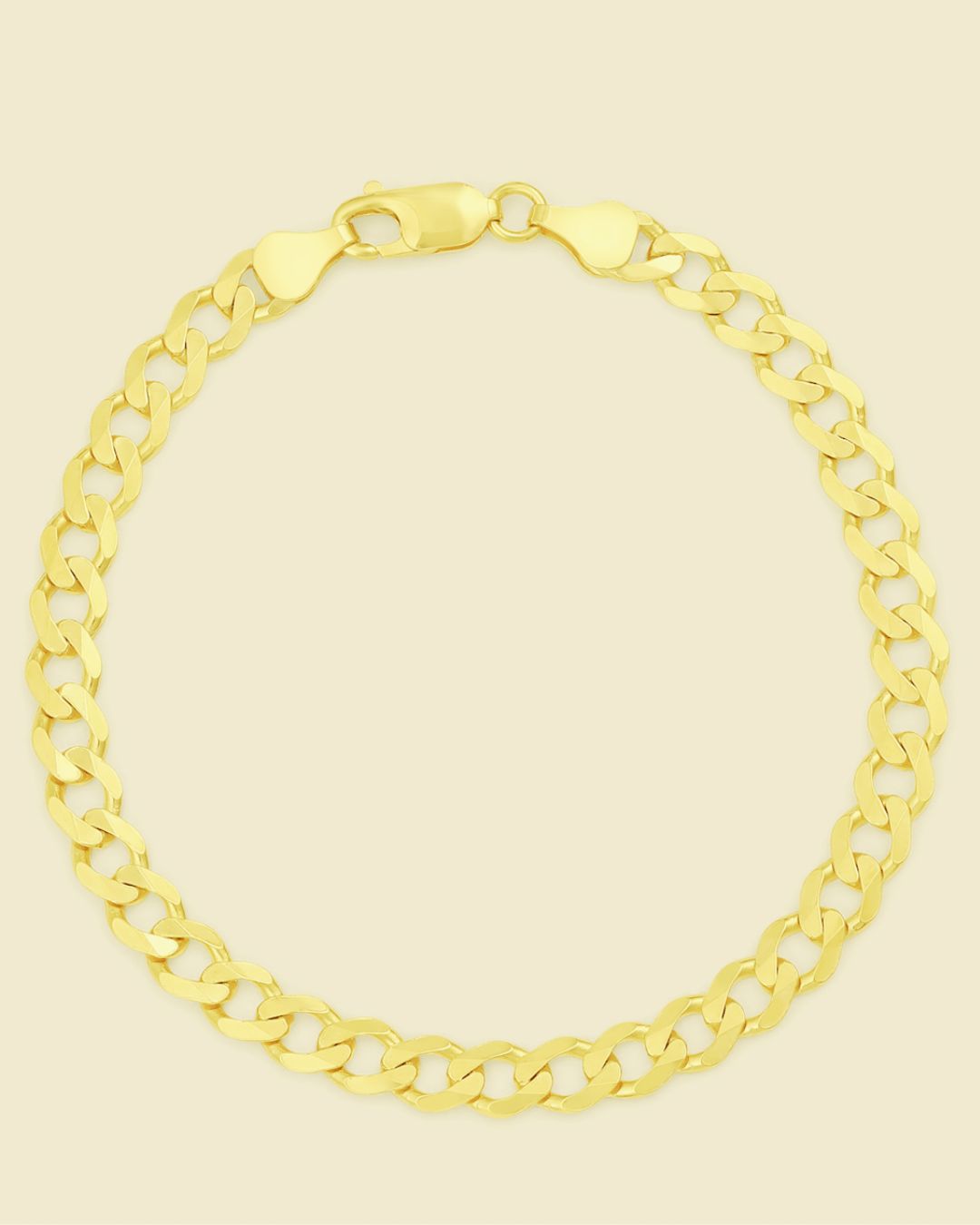Curb Link 6L Gold Chains & Bracelets in Yellow & White Gold