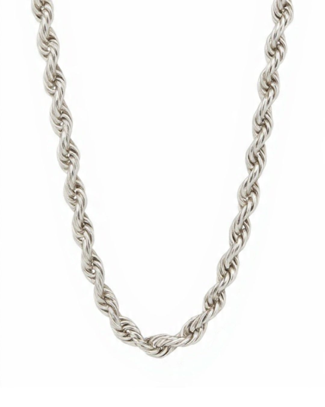 Solid Rope Link Chain in 9kt Yellow, White & Rose Gold I 1.4mm